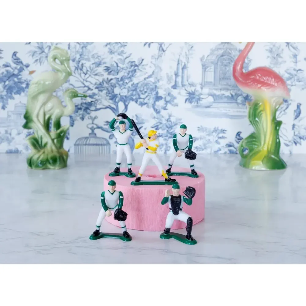 VTG 1981 Wilton Baseball Players Set of 5 Cake Toppers Boys Sport Party Favors